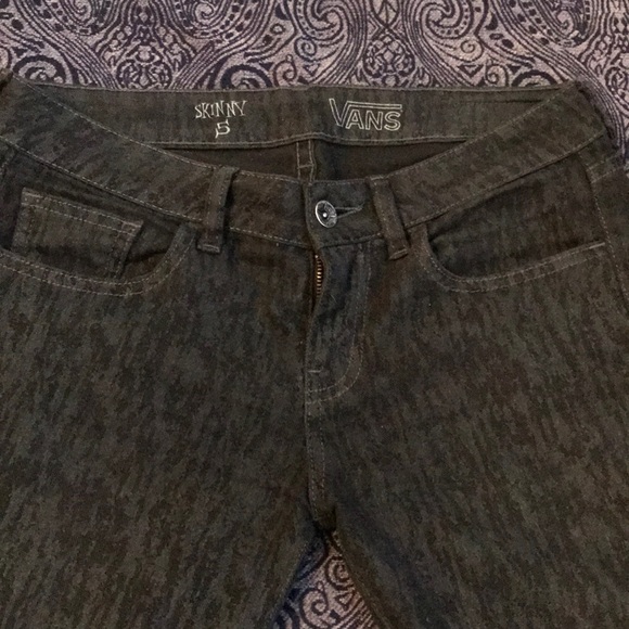 Vans black & gray jeans - Size 5 - Picture 2 of 6